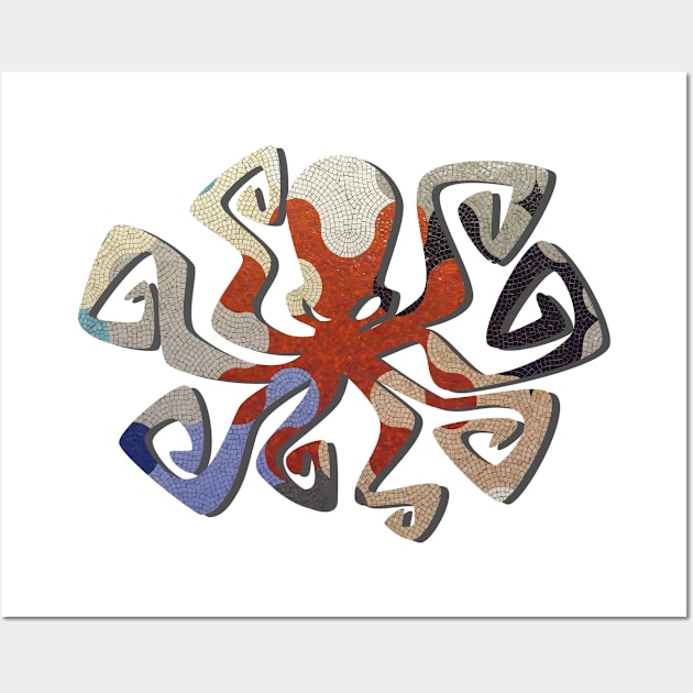 Octopus Mosaic Wall Art by Modern Art